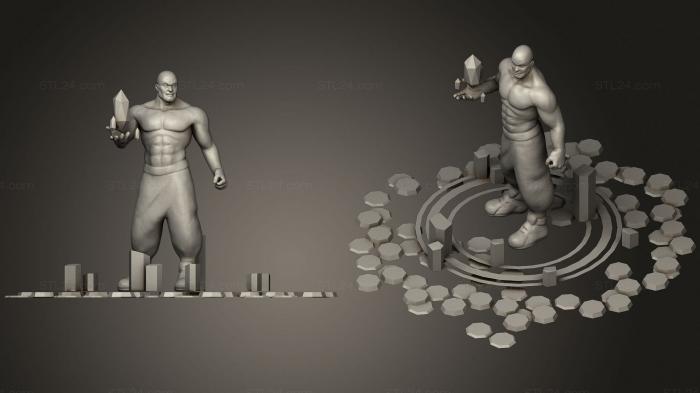 Military figurines (big man, STKW_0662) 3D models for cnc